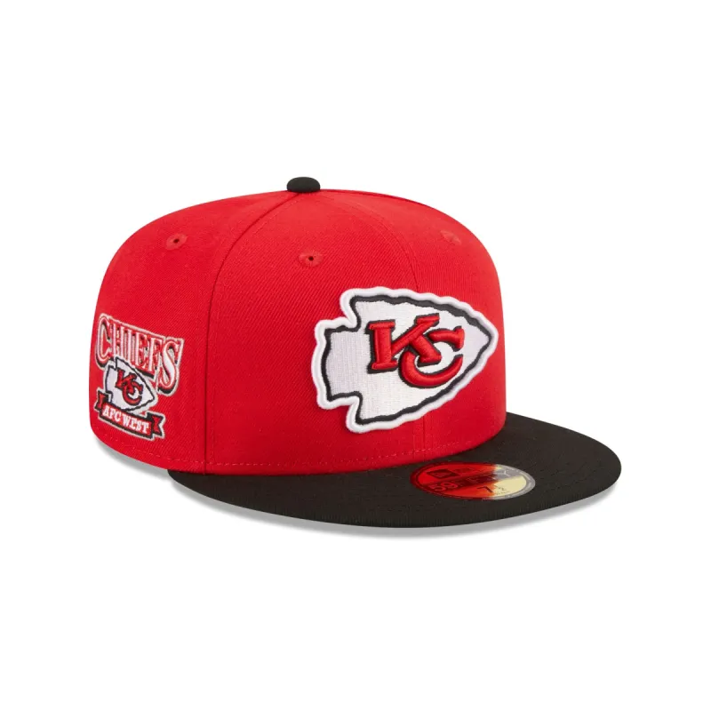 Kansas City Chiefs Throwback Hidden 59FIFTY Fitted Hat sold by New Era