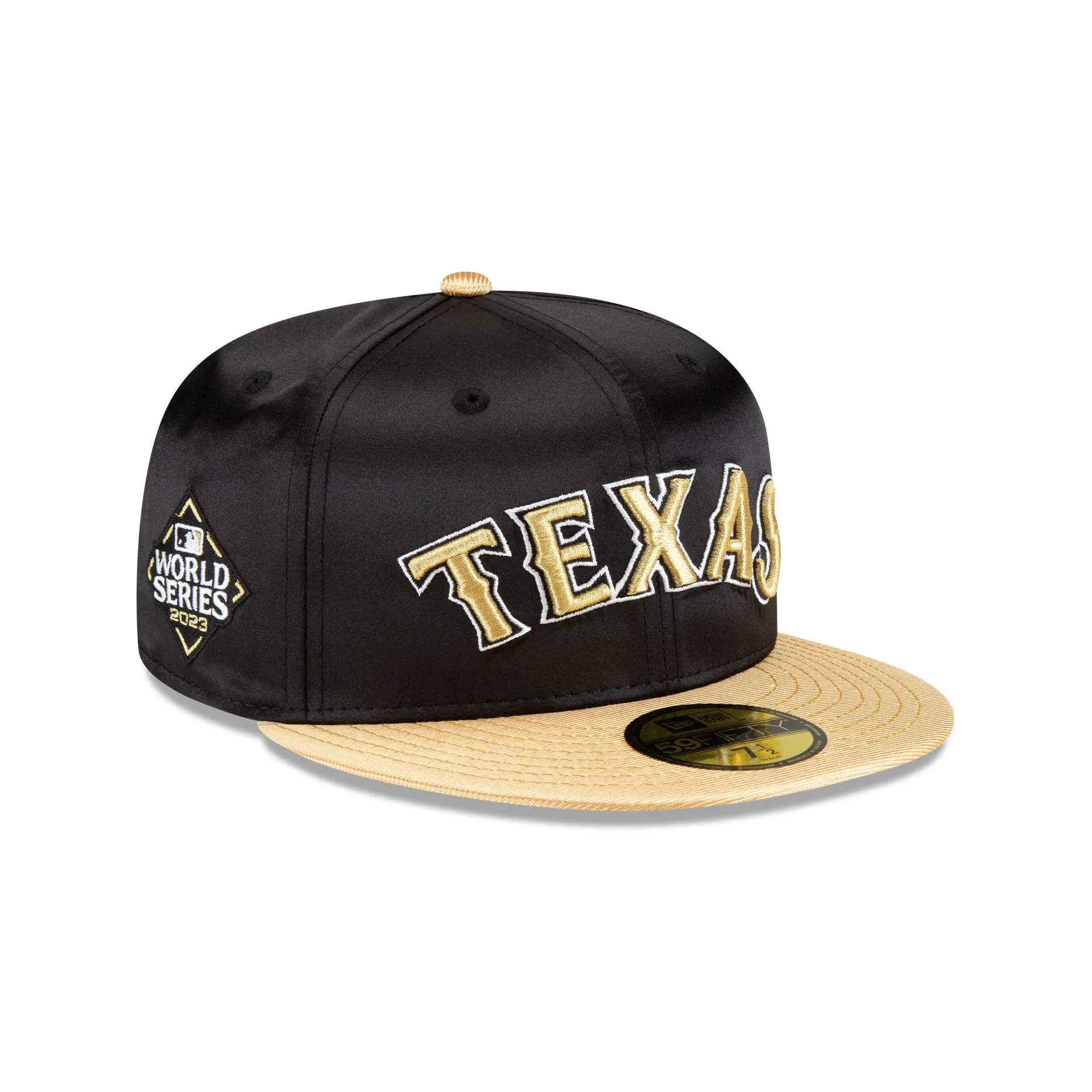 Texas Rangers Metallic Gold 59FIFTY Fitted Hat sold by New Era