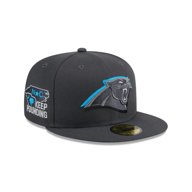 Carolina Panthers 2024 Draft Gray 59FIFTY Fitted Hat sold by New Era