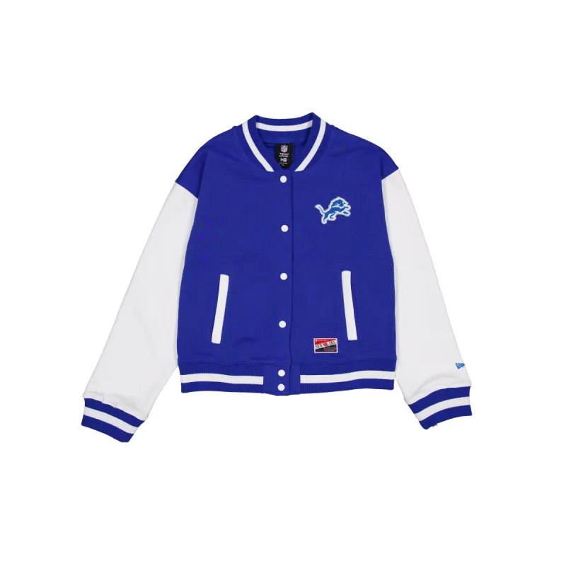 Detroit Lions Throwback Fleece Women's Jacket sold by New Era
