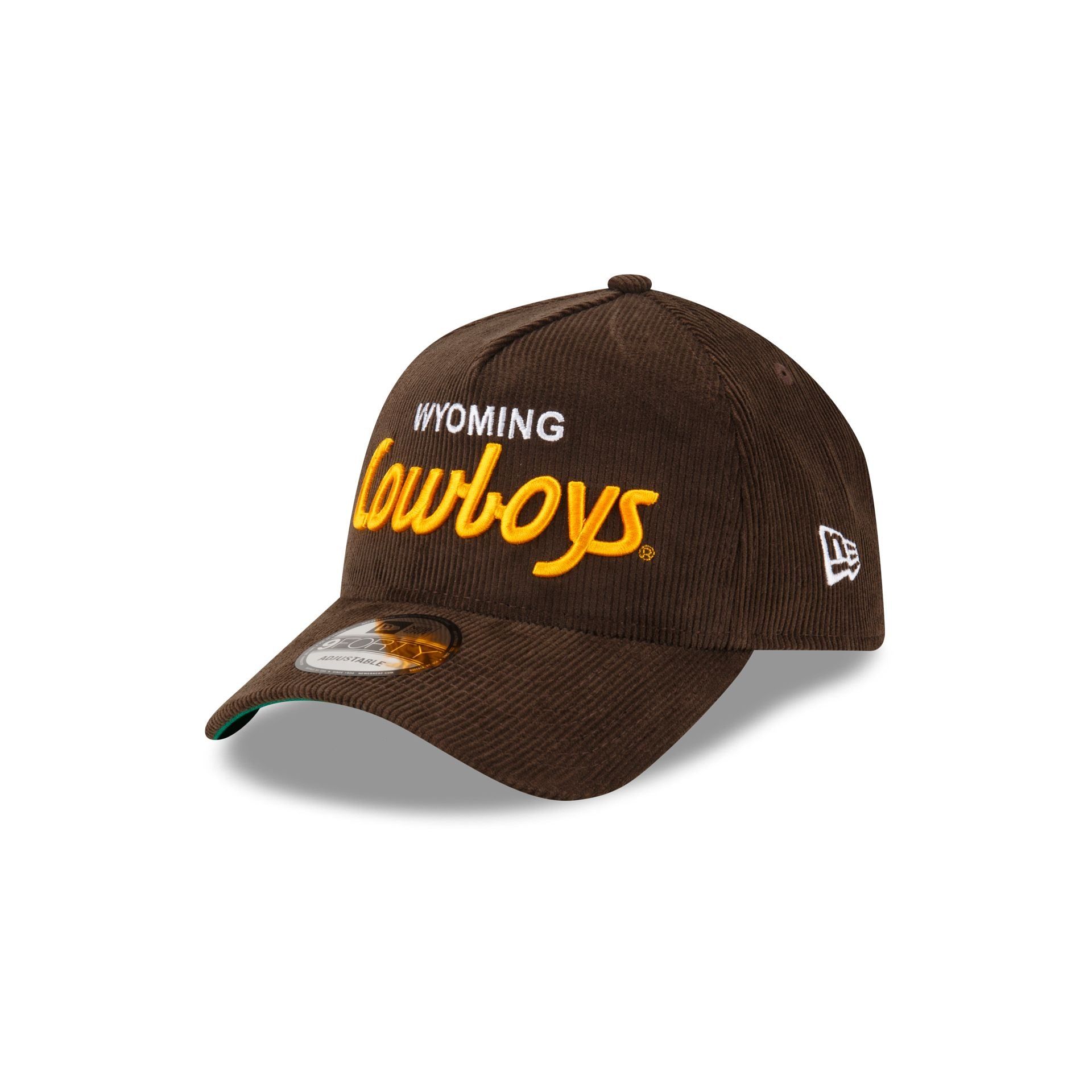 Wyoming Cowboys Collegiate Corduroy 9FORTY A-Frame Snapback Hat sold by New Era
