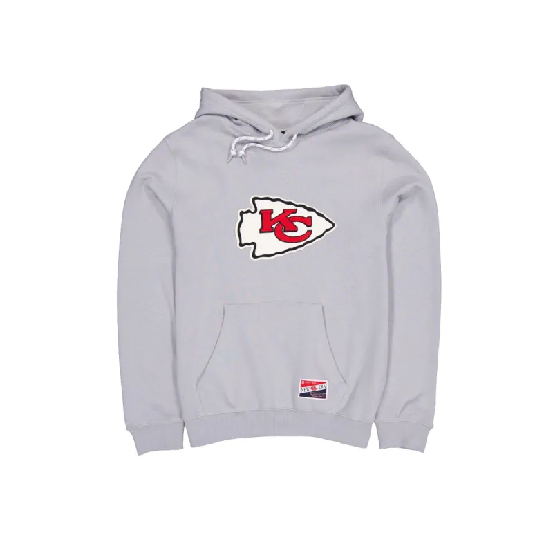 Kansas City Chiefs Throwback Gray Hoodie sold by New Era