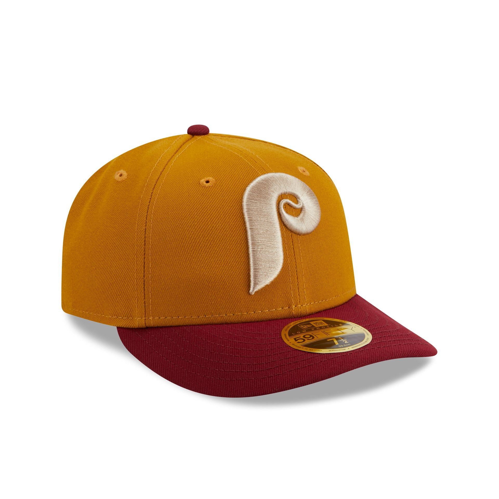 Philadelphia Phillies Vintage Gold Low Profile 59FIFTY Fitted Hat sold by New Era product image thumbnail 3