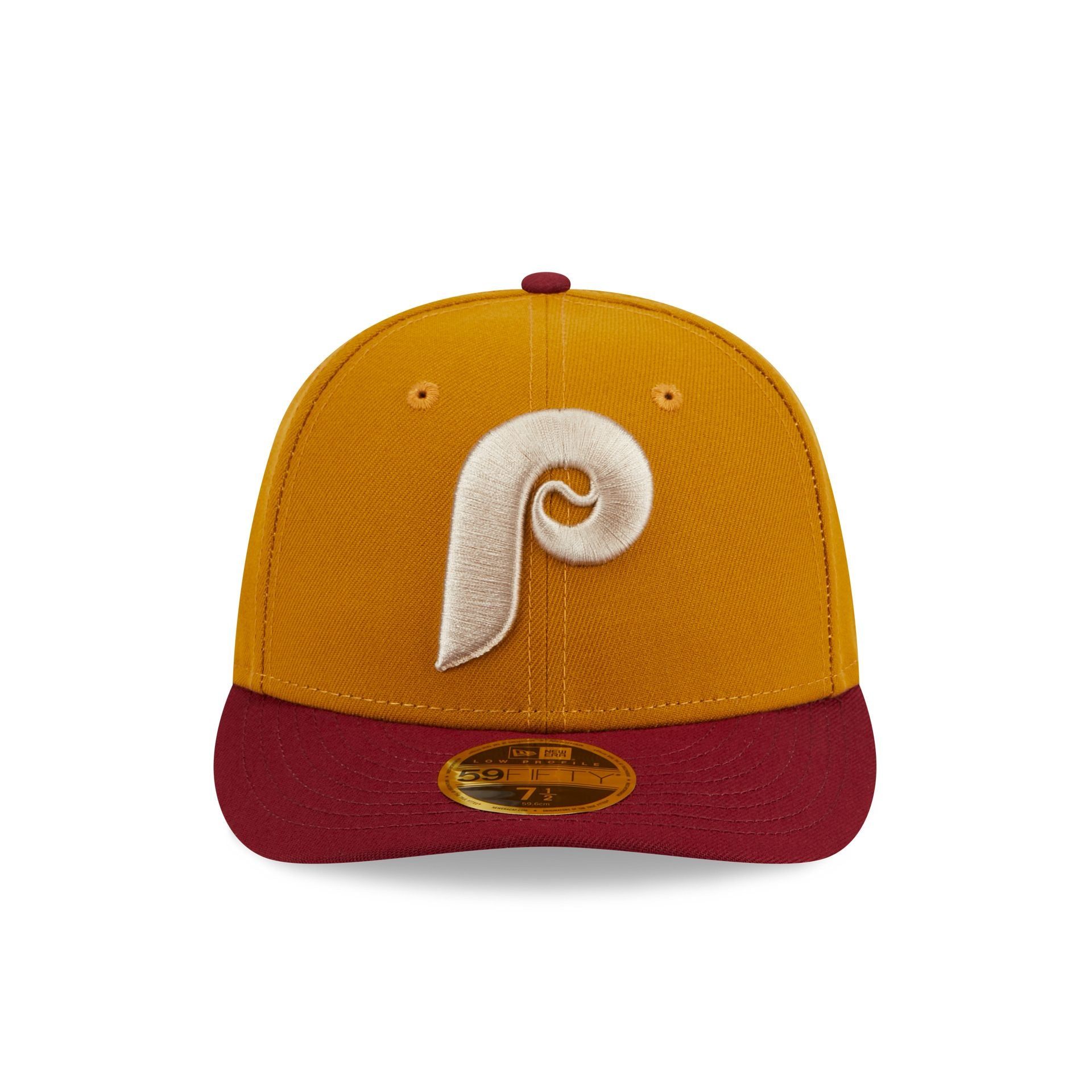 Philadelphia Phillies Vintage Gold Low Profile 59FIFTY Fitted Hat sold by New Era product image thumbnail 2