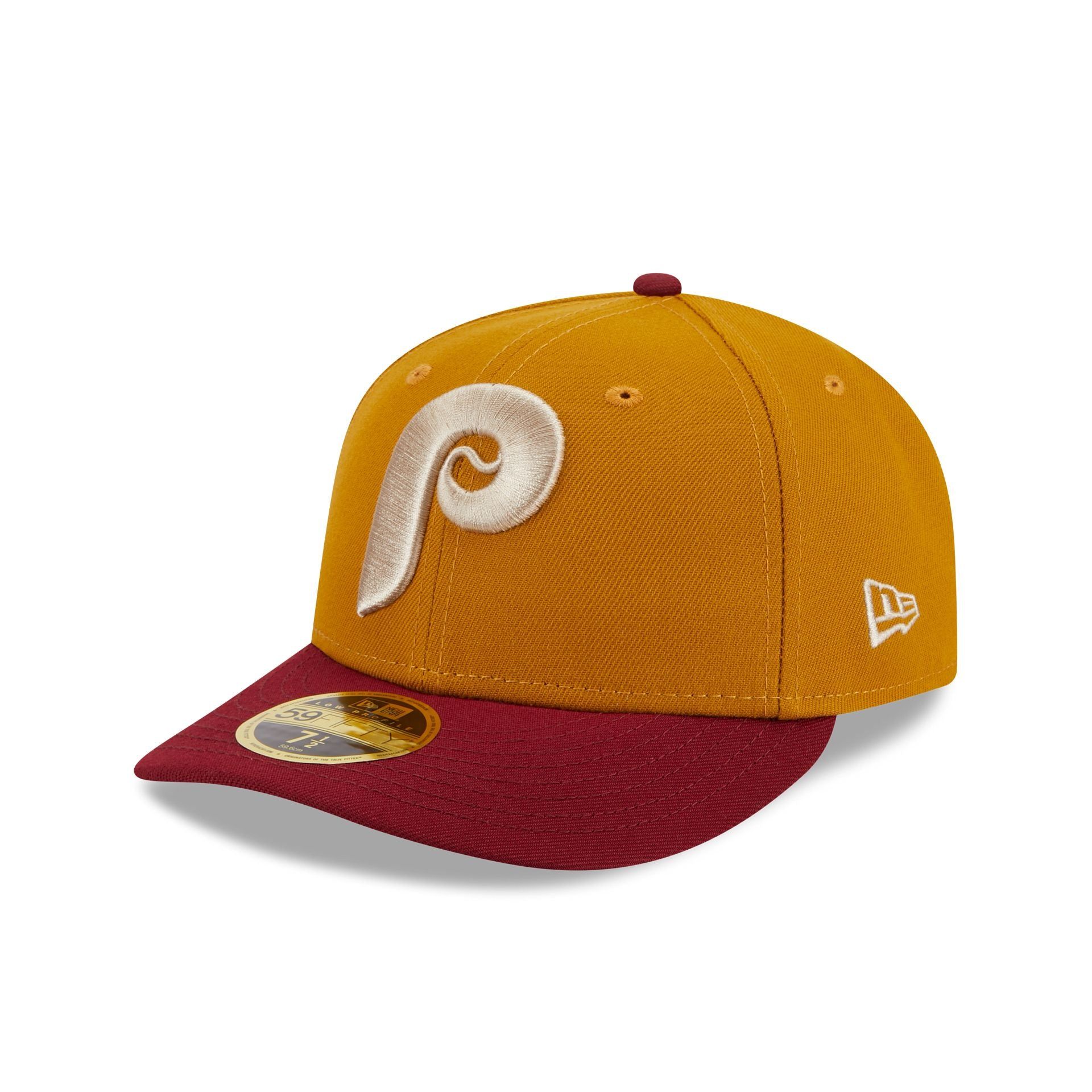 Philadelphia Phillies Vintage Gold Low Profile 59FIFTY Fitted Hat sold by New Era