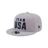 Team USA Skateboarding Gray 9FIFTY Snapback Hat sold by New Era