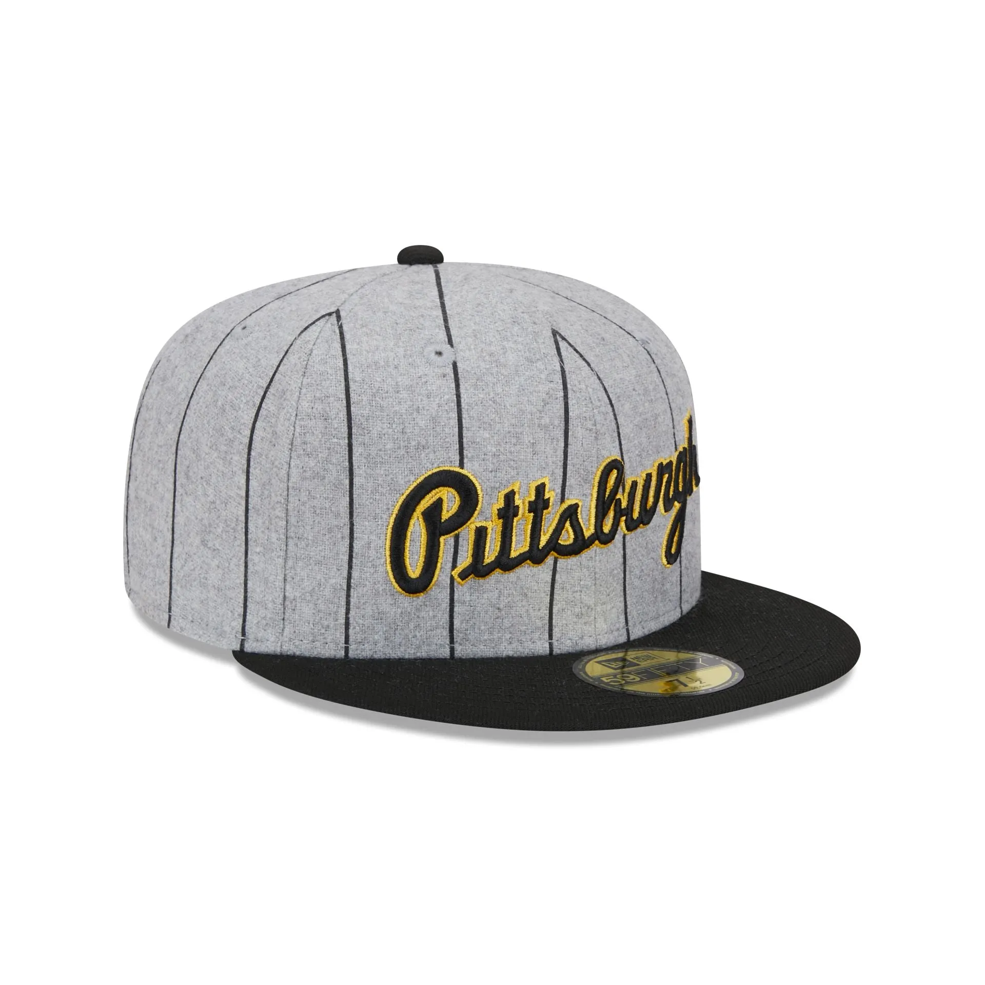 Pittsburgh Pirates Heather Pinstripe 59FIFTY Fitted Hat sold by New Era product image thumbnail 3