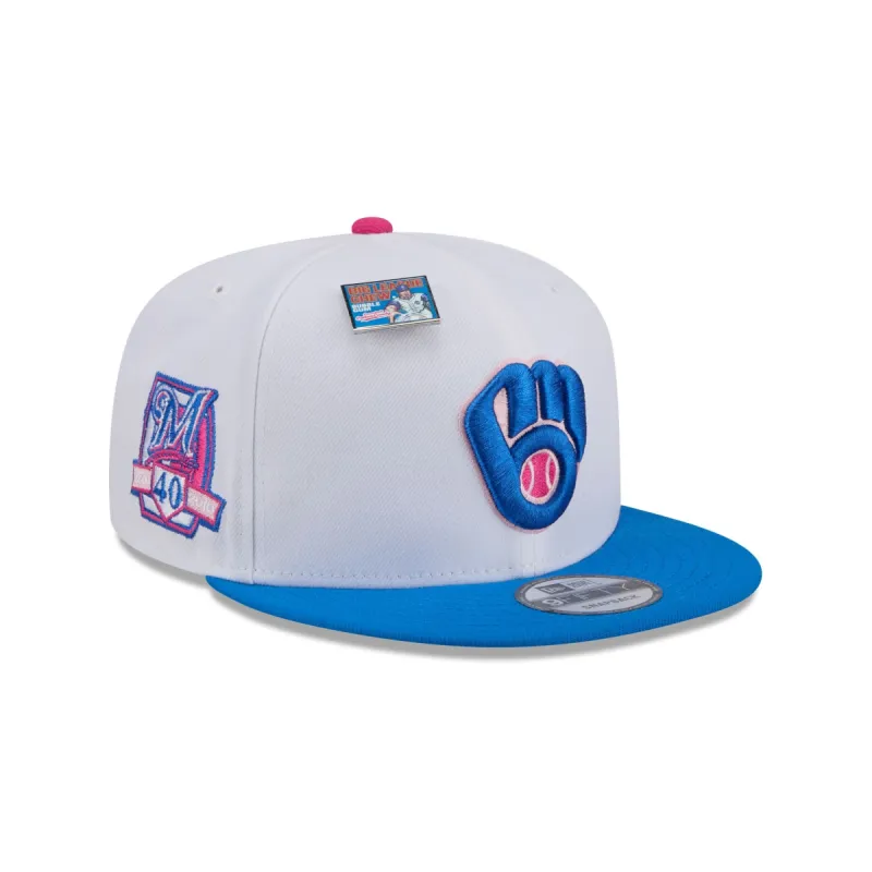 Big League Chew X Milwaukee Brewers Cotton Candy 9FIFTY Snapback Hat sold by New Era