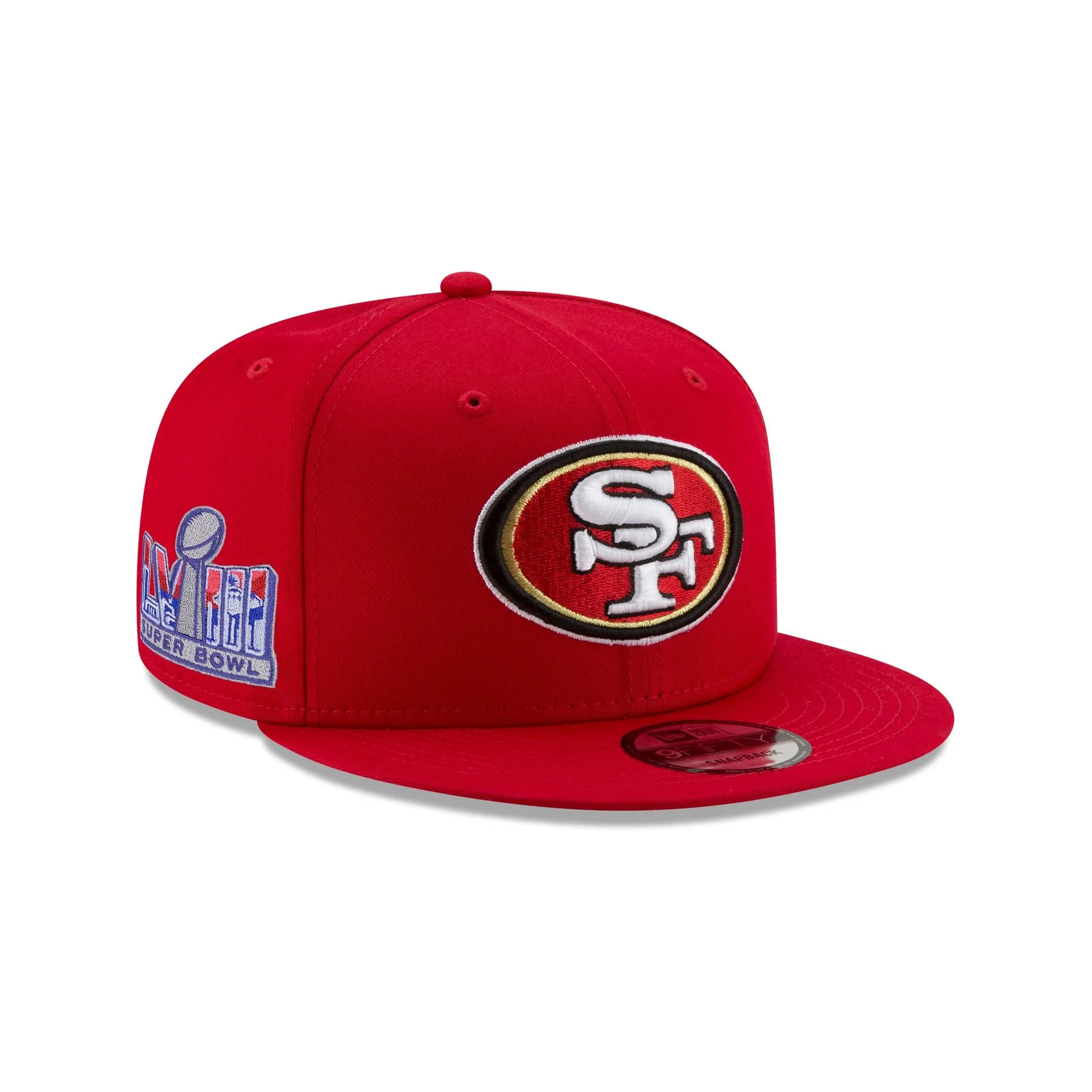 San Francisco 49ers Super Bowl LVIII Participation Side Patch 9FIFTY Snapback Hat sold by New Era