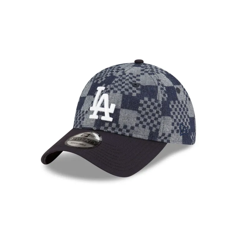 Los Angeles Dodgers Pattern Denim 9TWENTY Adjustable Hat sold by New Era