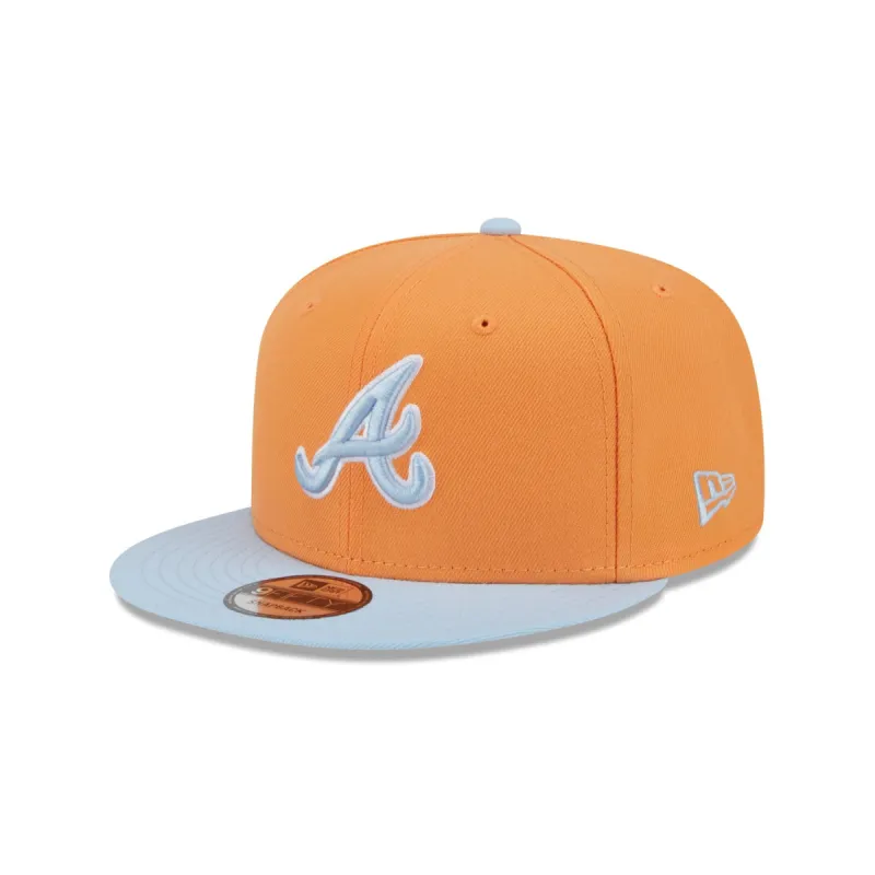 Atlanta Braves Color Pack Orange Glaze 9FIFTY Snapback Hat sold by New Era