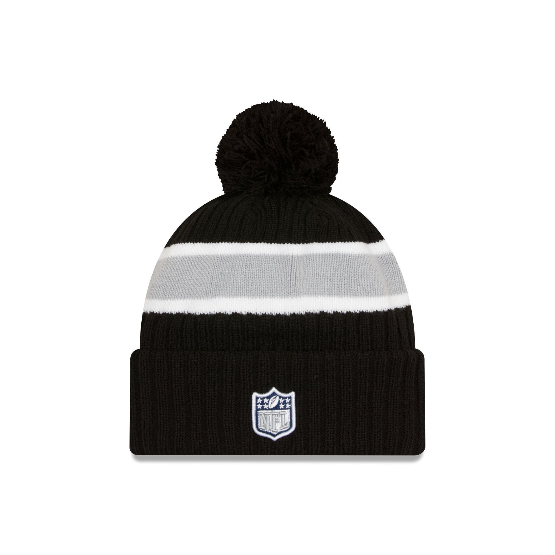 Dallas Cowboys 2023 Cold Weather Black Pom Knit Hat sold by New Era product image thumbnail 2