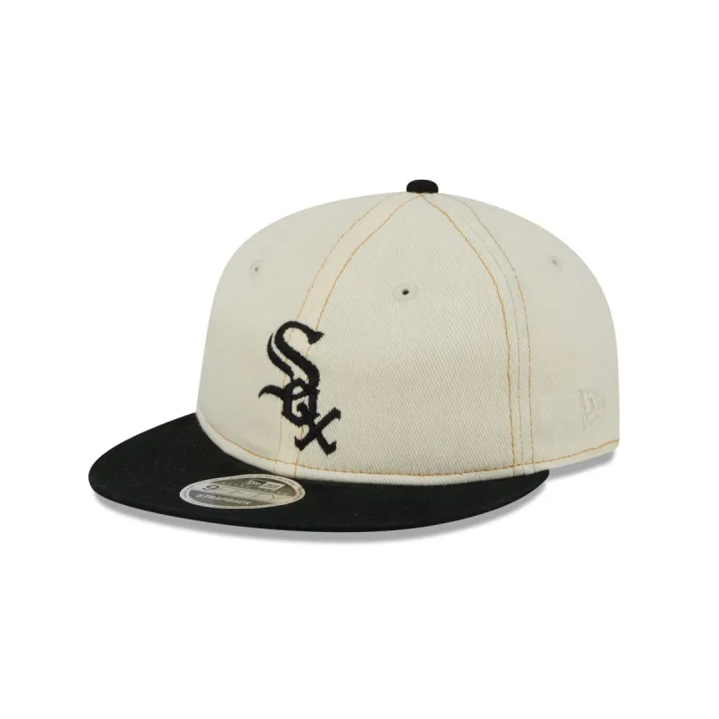 Chicago White Sox Chrome Denim Retro Crown 9FIFTY Adjustable Hat sold by New Era