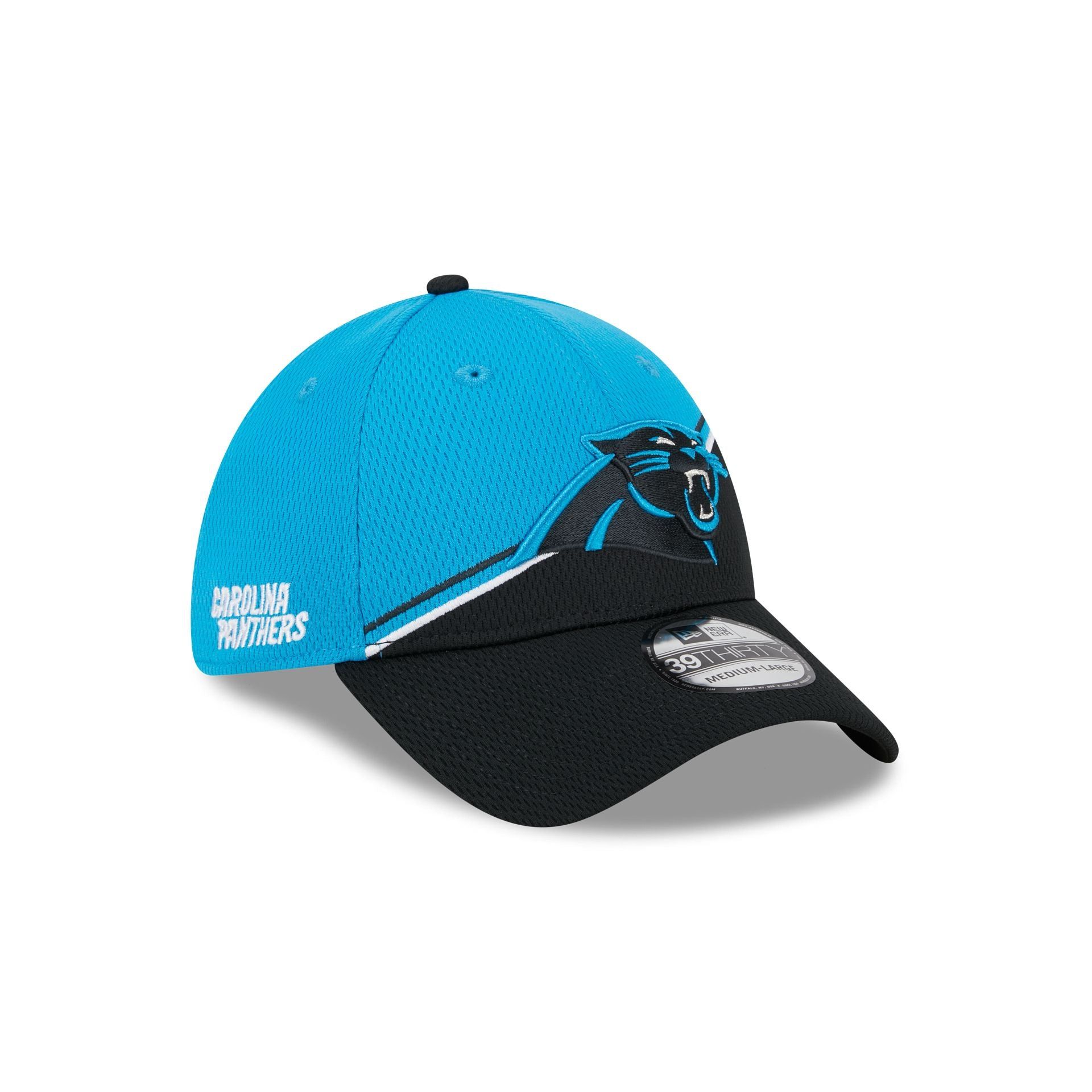 Carolina Panthers 2023 Sideline 39THIRTY Stretch Fit Hat sold by New Era