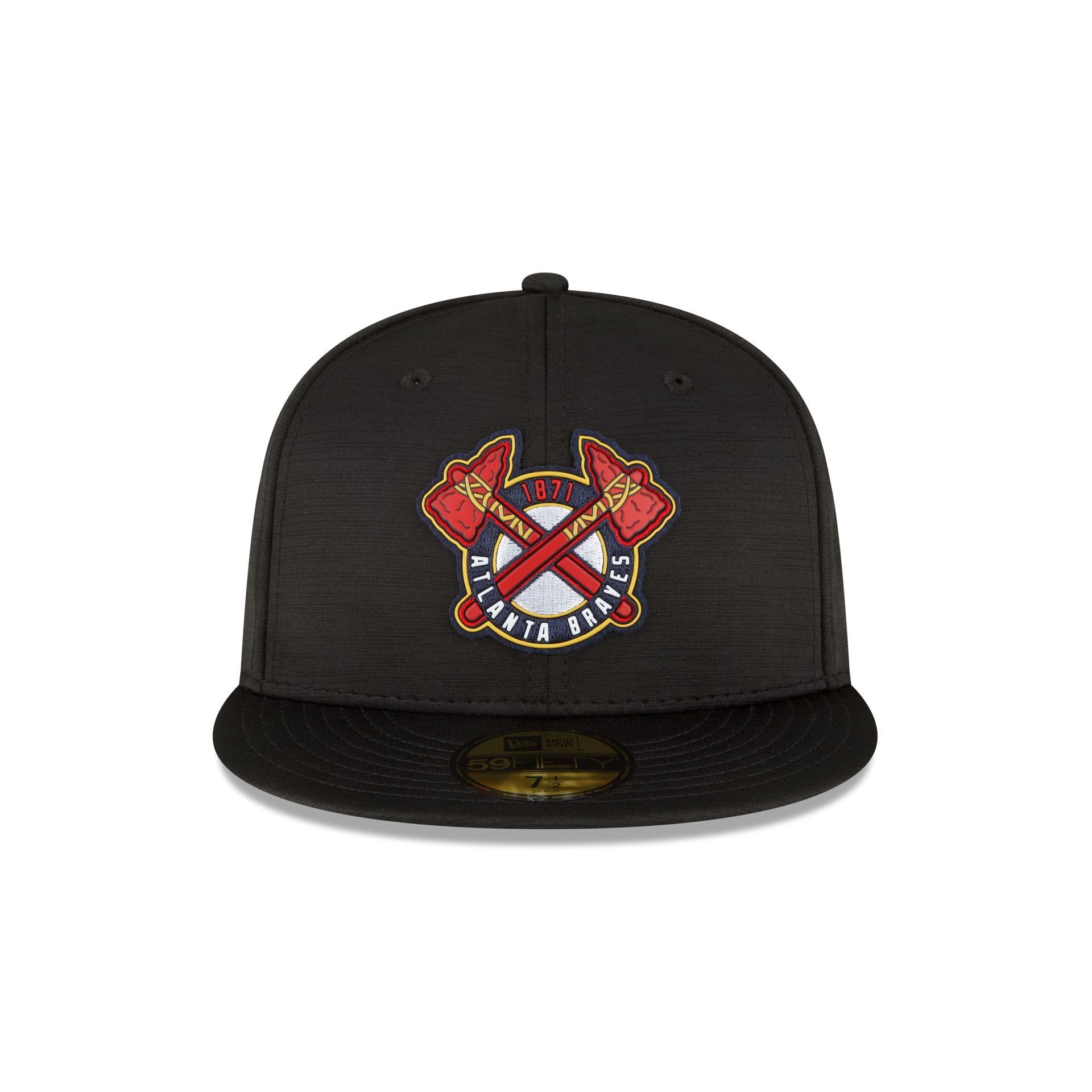 Atlanta Braves 2023 Clubhouse Black 59FIFTY Fitted Hat sold by New Era product image thumbnail 2