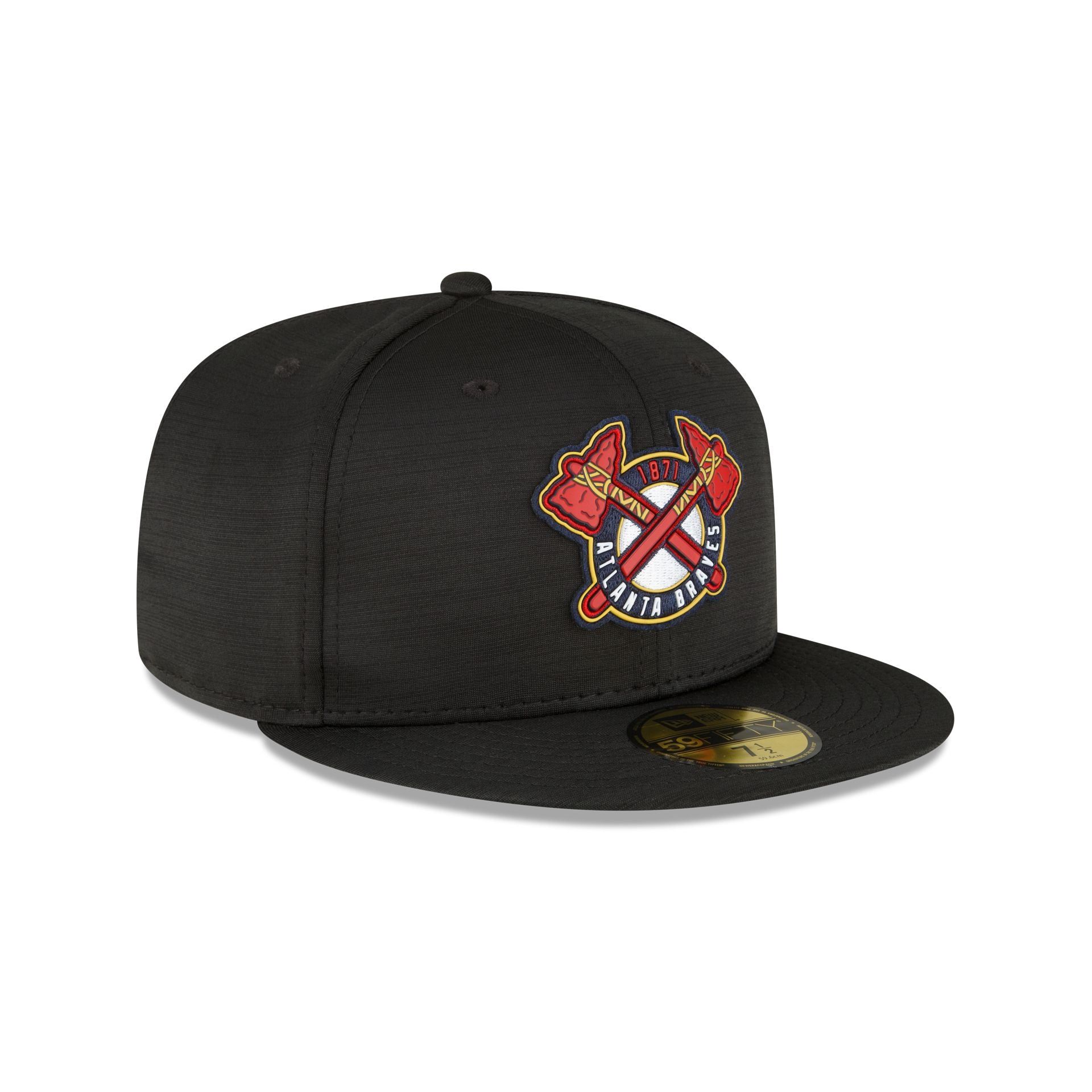 Atlanta Braves 2023 Clubhouse Black 59FIFTY Fitted Hat sold by New Era product image thumbnail 3