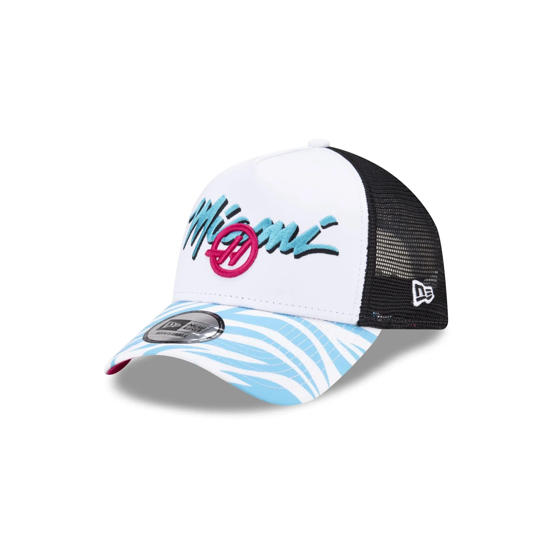 2024 Miami Race Special MoneyGram Haas F1 Team 9FORTY A-Frame Trucker Hat sold by New Era product image thumbnail 3