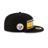 Pittsburgh Steelers 2024 Sideline Black 59FIFTY Fitted Hat sold by New Era