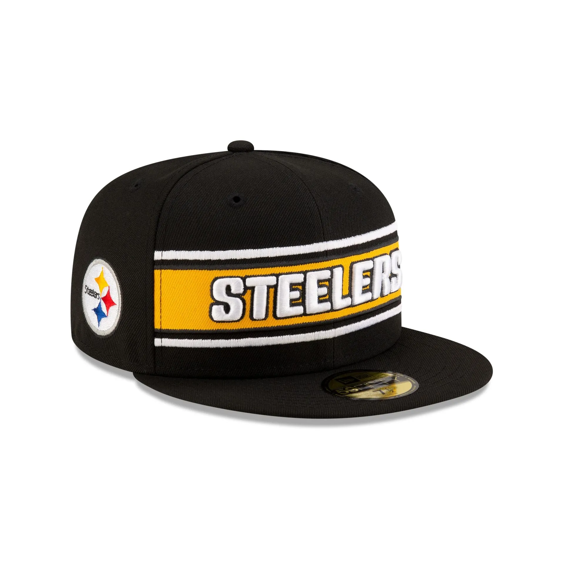 Pittsburgh Steelers 2024 Sideline Black 59FIFTY Fitted Hat sold by New Era