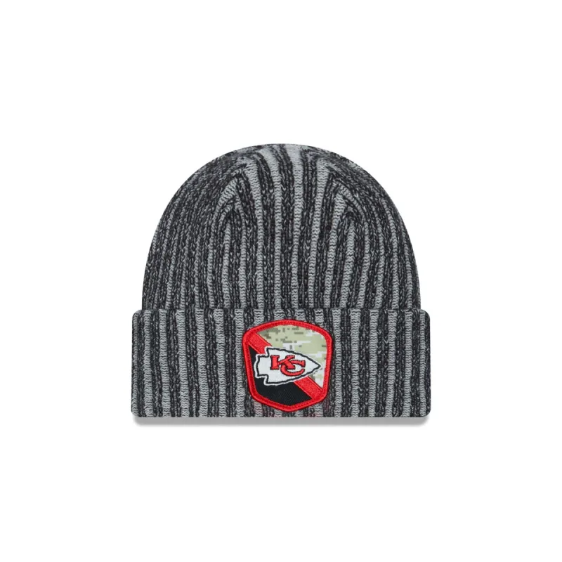 Kansas City Chiefs 2023 Salute to Service Knit Hat sold by New Era