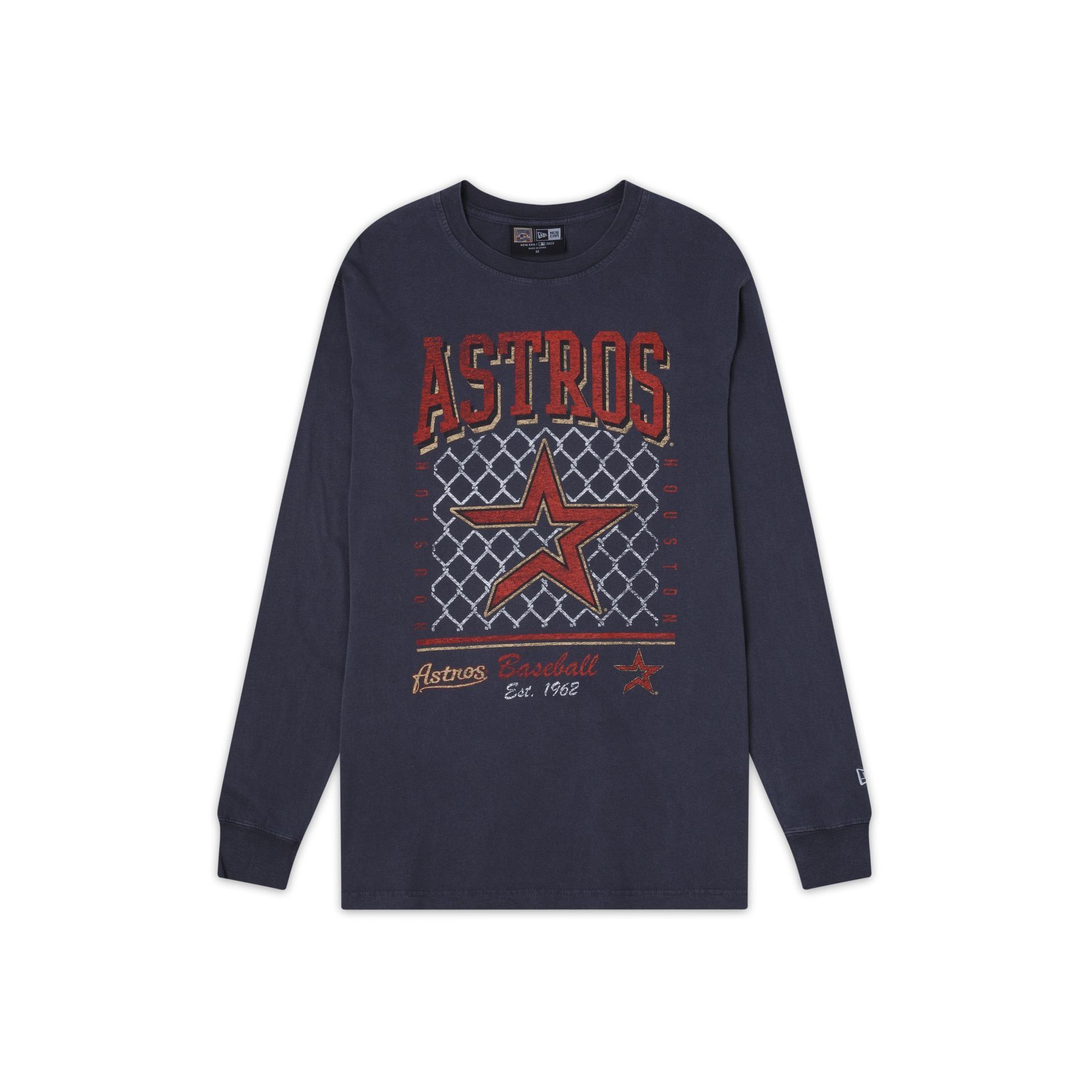 Houston Astros Old School Sport Long Sleeve T-Shirt sold by New Era