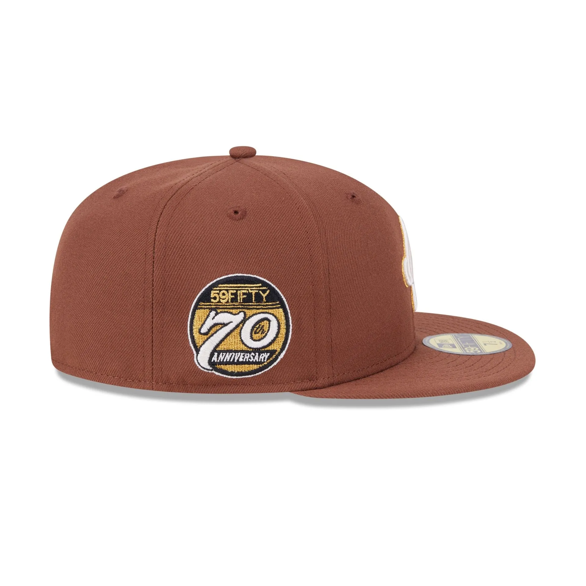 New Era Cap 70th Anniversary Brown 59FIFTY Fitted Hat | Parallel