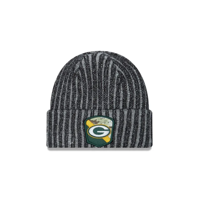 Green Bay Packers 2023 Salute to Service Knit Hat sold by New Era