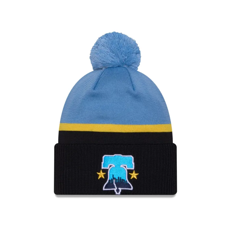 Philadelphia Phillies City Connect Pom Knit Hat sold by New Era
