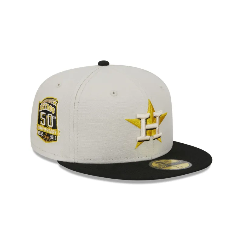 Houston Astros Two Tone Stone 59FIFTY Fitted Hat sold by New Era