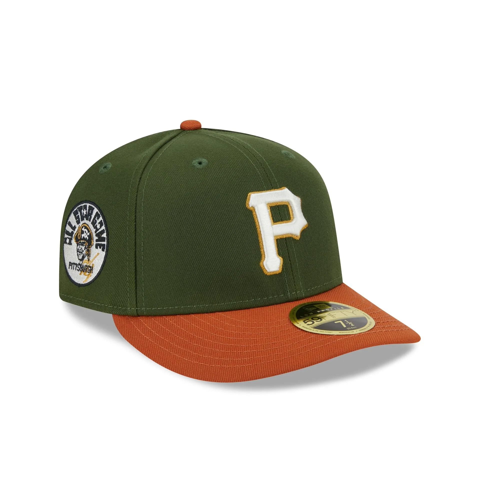 Pittsburgh Pirates Scarlet Low Profile 59FIFTY Fitted Hat sold by New Era