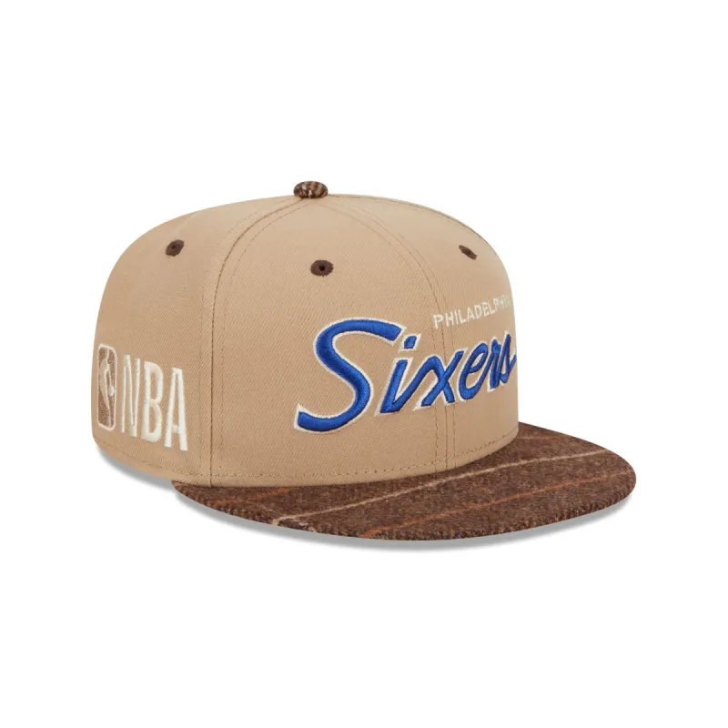 Philadelphia 76ers Traditional Check 9FIFTY Snapback Hat sold by New Era