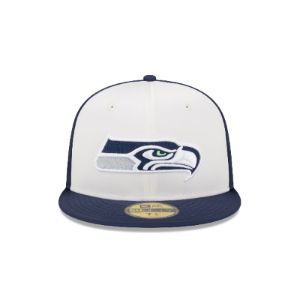 Seattle Seahawks Throwback Satin 59FIFTY Fitted Hat sold by New Era