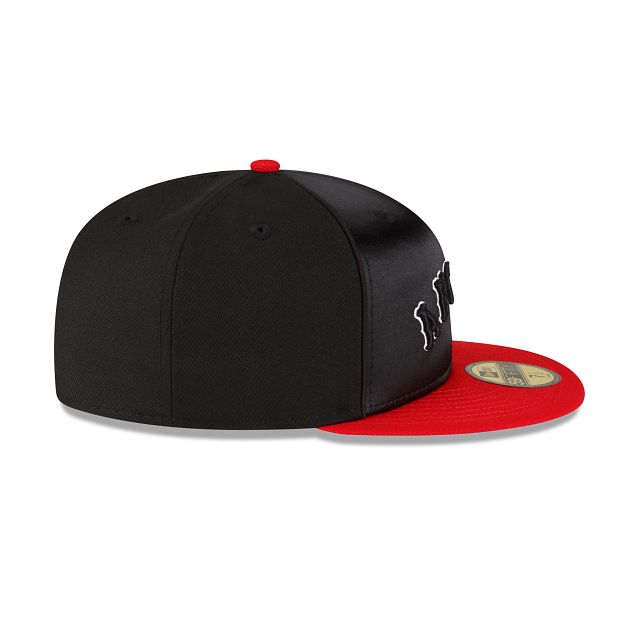 Just Caps Black Satin Los Angeles Angels 59FIFTY Fitted Hat sold by New Era product image thumbnail 5