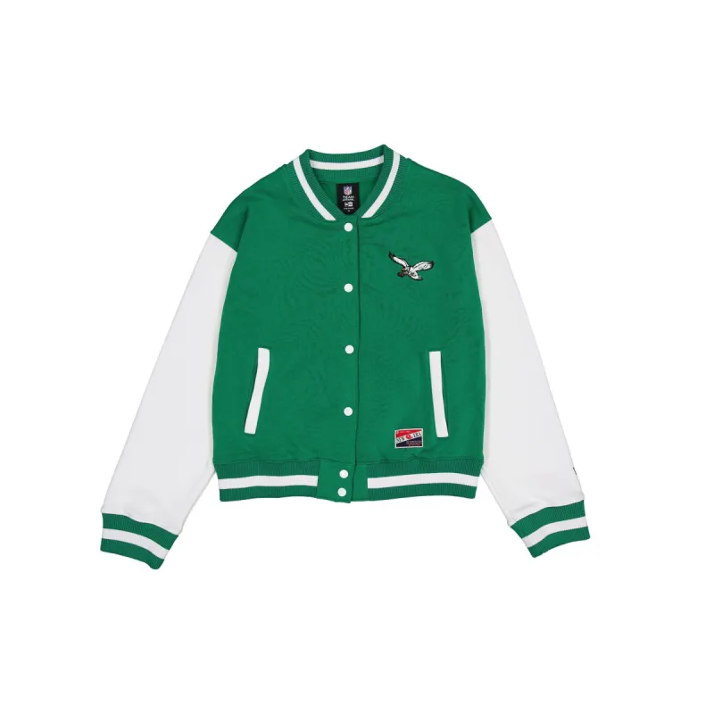 Philadelphia Eagles Throwback Fleece Women's Jacket sold by New Era