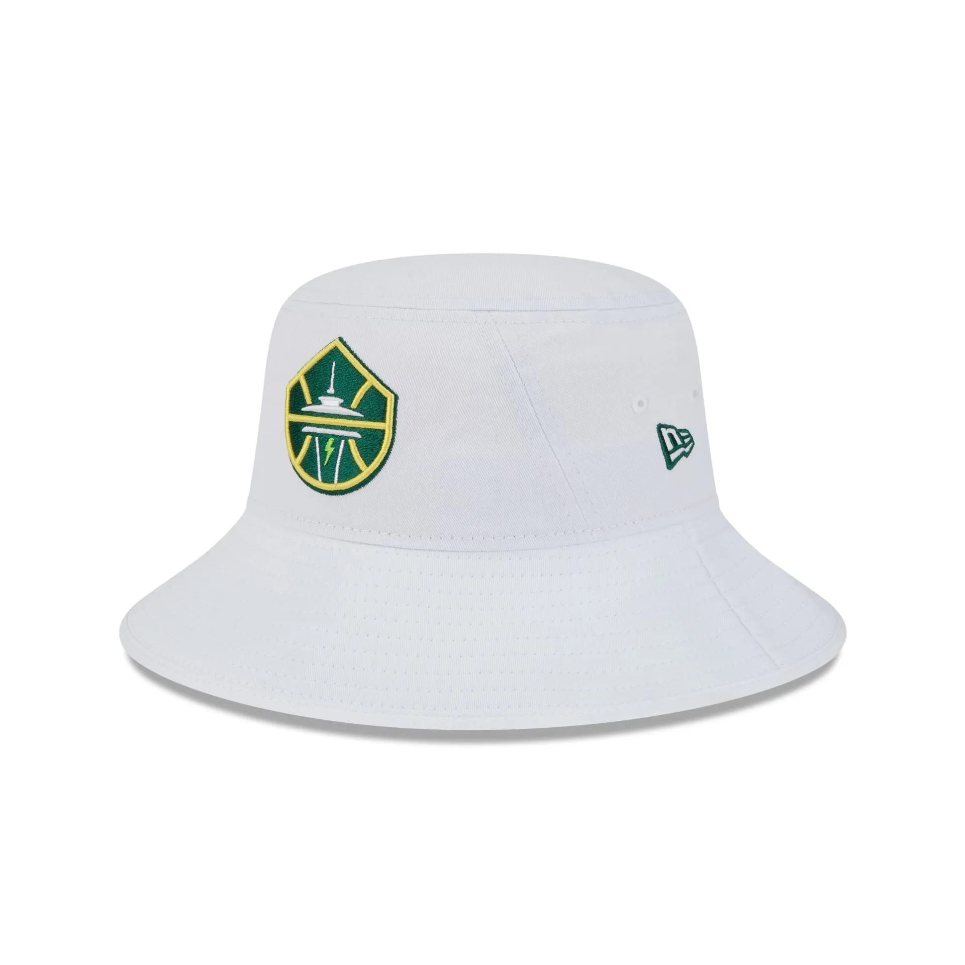 Seattle Storm Optic White Bucket Hat sold by New Era