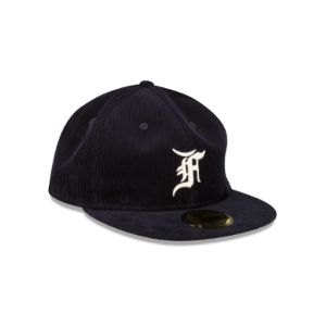 Fear of God Essentials Corduroy Navy 59FIFTY Fitted Hat sold by New Era