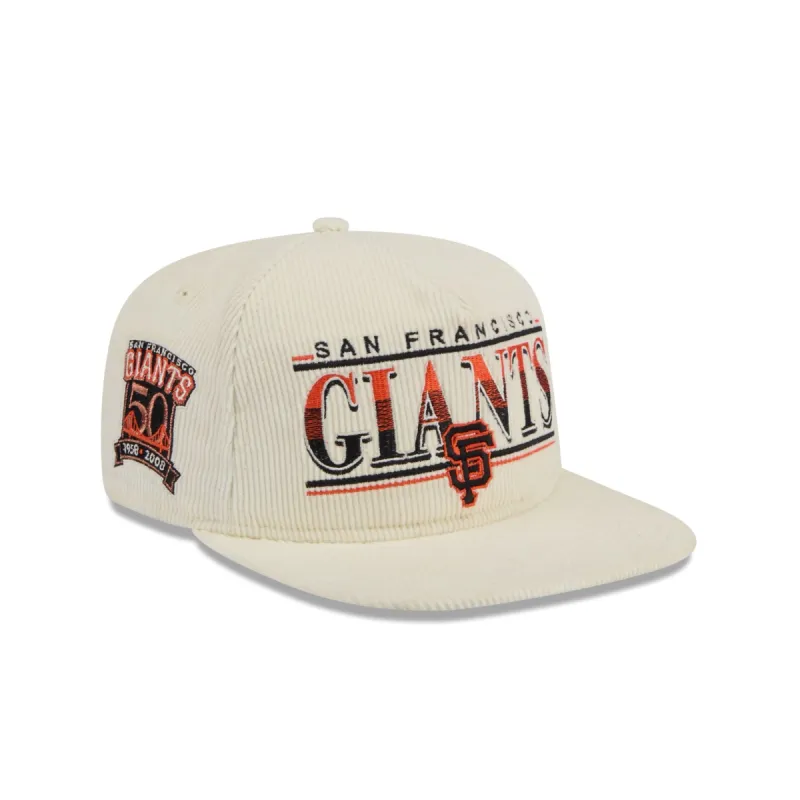 San Francisco Giants Throwback Corduroy Golfer Hat sold by New Era