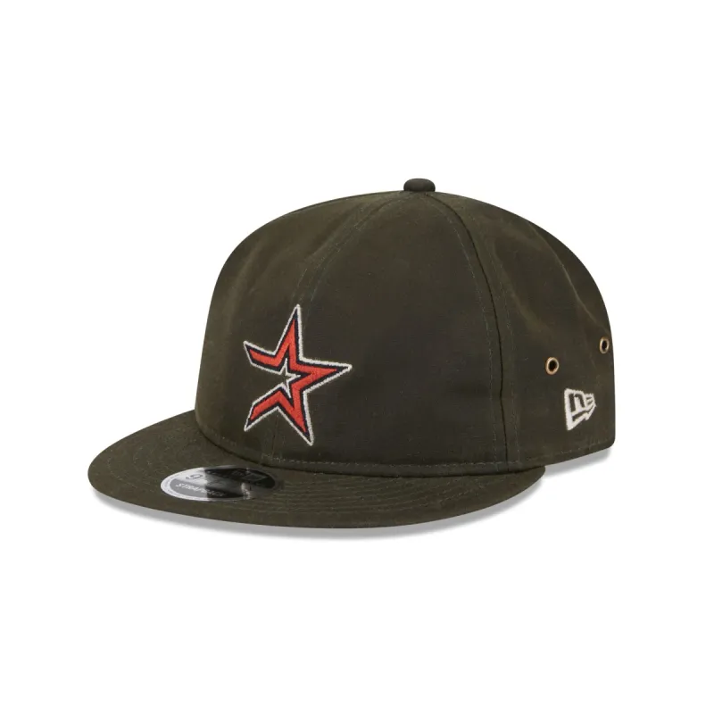 Houston Astros Rifle Green Retro Crown 9FIFTY Adjustable Hat sold by New Era