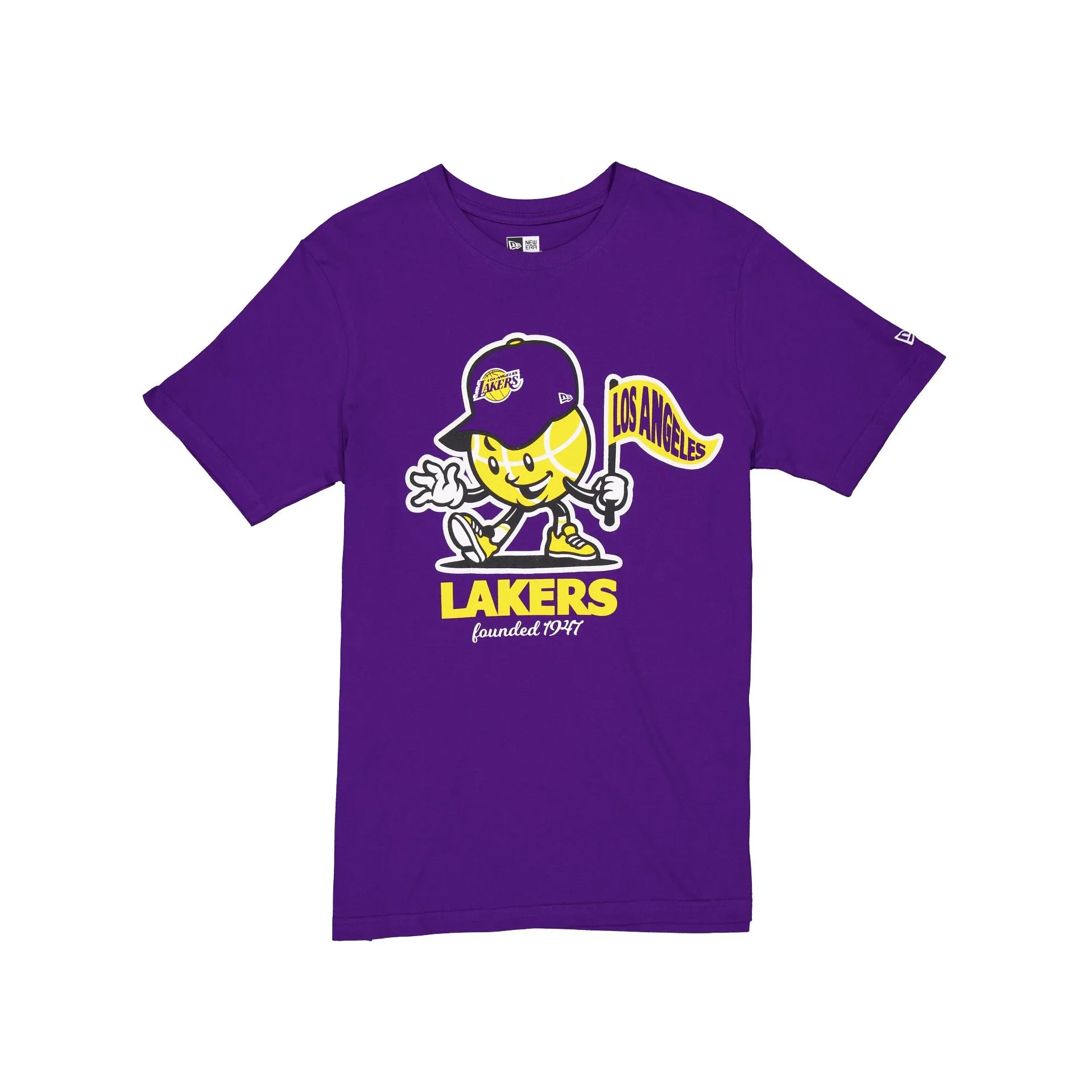 Los Angeles Lakers Court Sport Purple T-Shirt sold by New Era