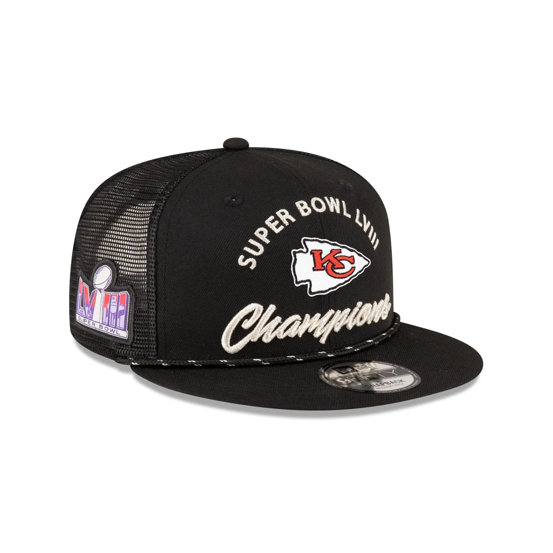 Kansas City Chiefs Super Bowl LVIII Parade 9FIFTY Trucker Hat sold by New Era