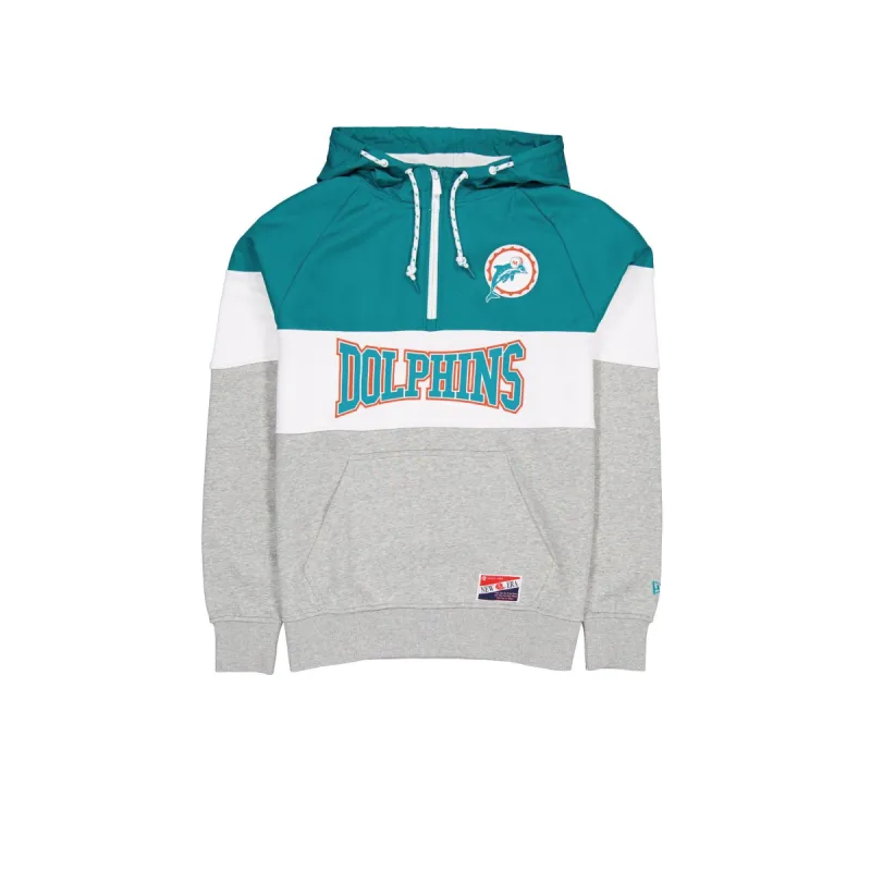 Miami Dolphins Throwback Color Block Hoodie sold by New Era