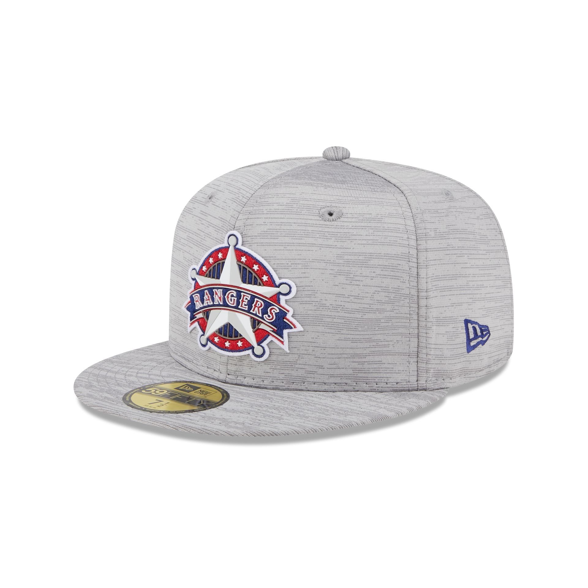 Texas Rangers 2023 Clubhouse Gray 59FIFTY Fitted Hat sold by New Era