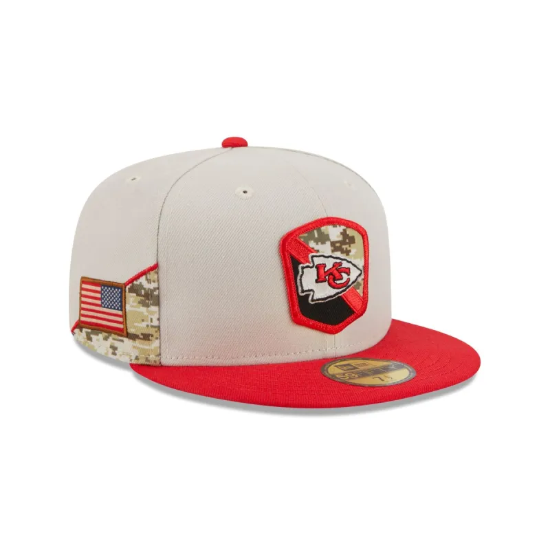 Kansas City Chiefs 2023 Salute to Service 59FIFTY Fitted Hat sold by New Era