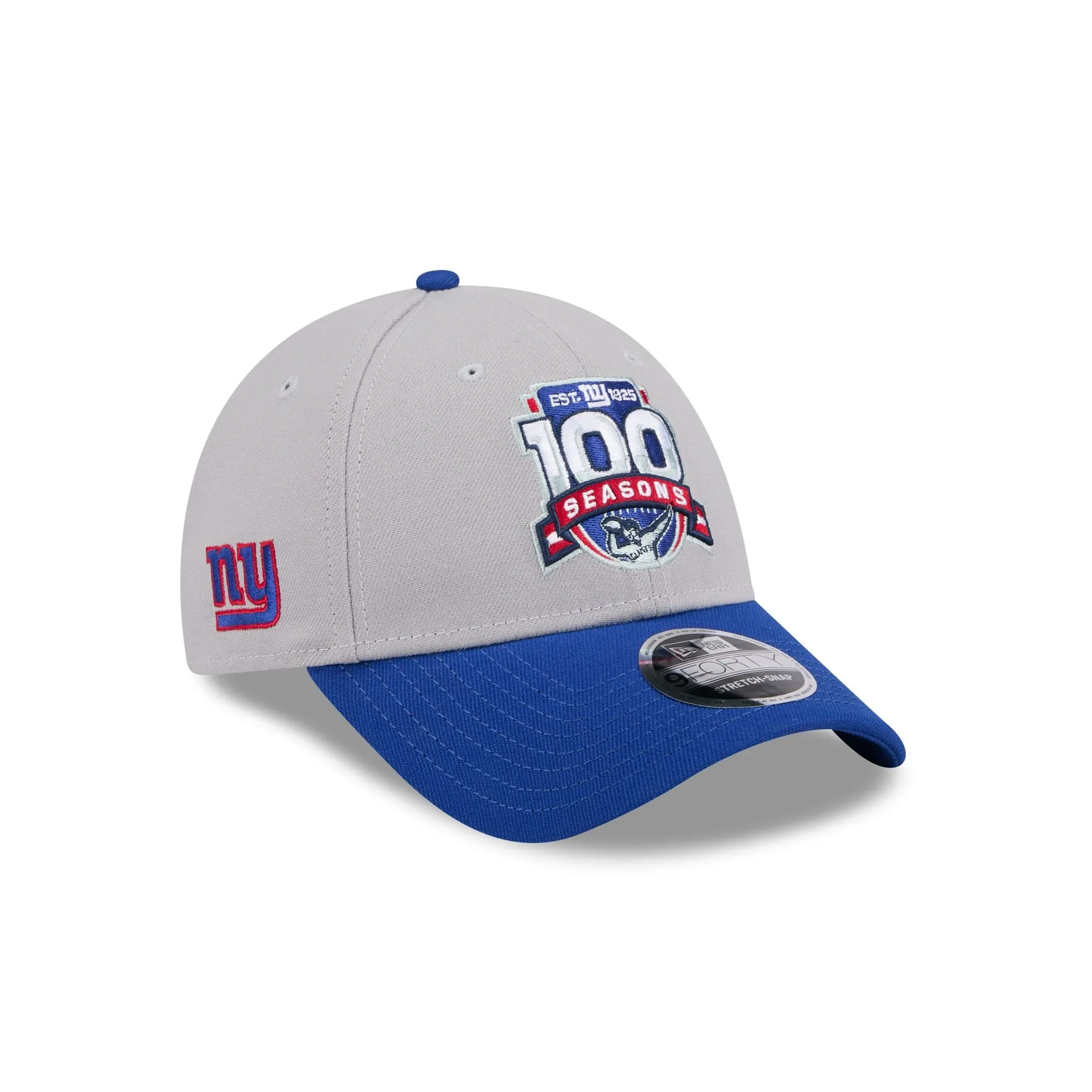 New York Giants 100th Season 9FORTY Stretch-Snap Hat sold by New Era