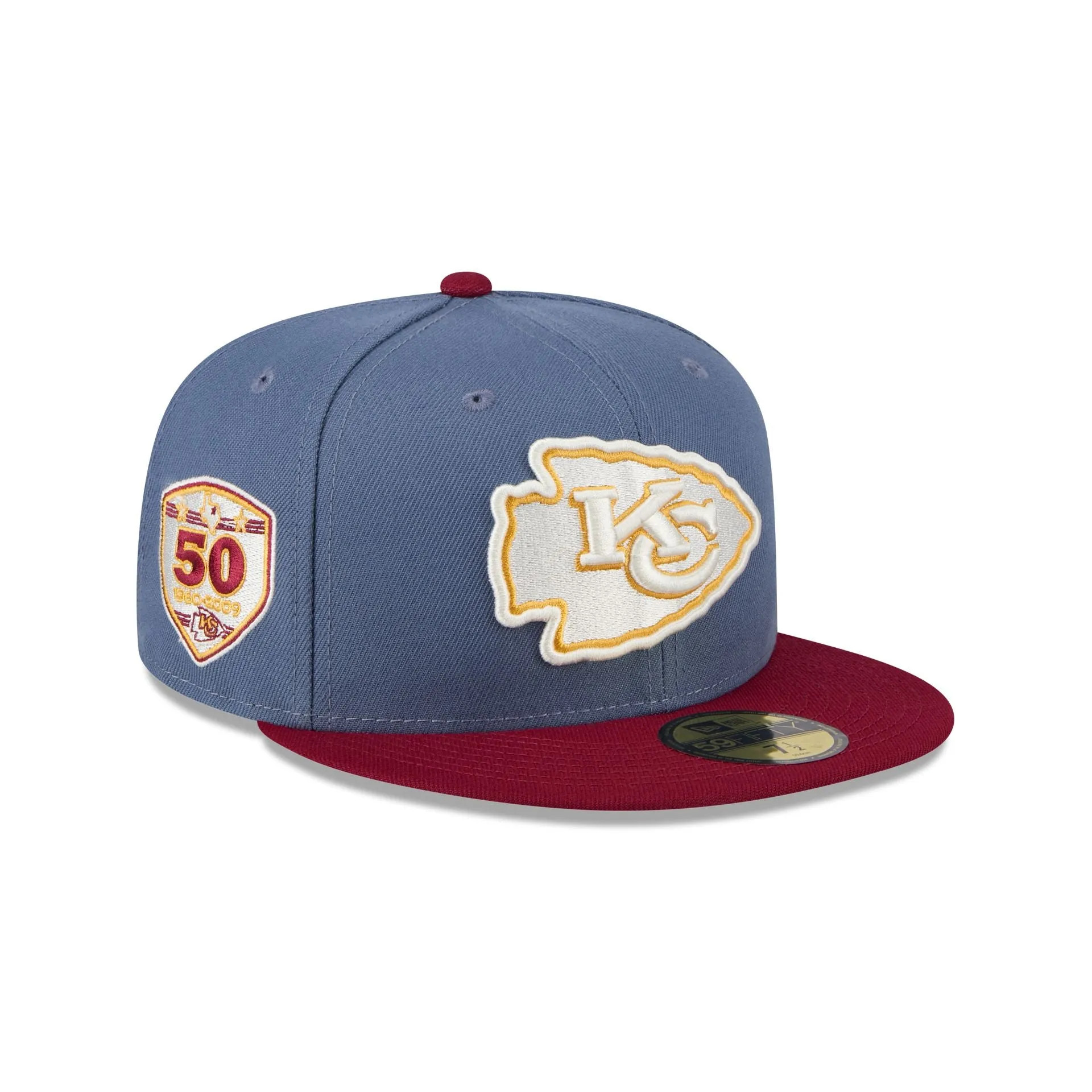 Kansas City Chiefs Deep Blue 59FIFTY Fitted Hat sold by New Era
