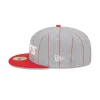 Kansas City Chiefs Heather Pinstripe 59FIFTY Fitted Hat sold by New Era