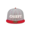 Kansas City Chiefs Heather Pinstripe 59FIFTY Fitted Hat sold by New Era