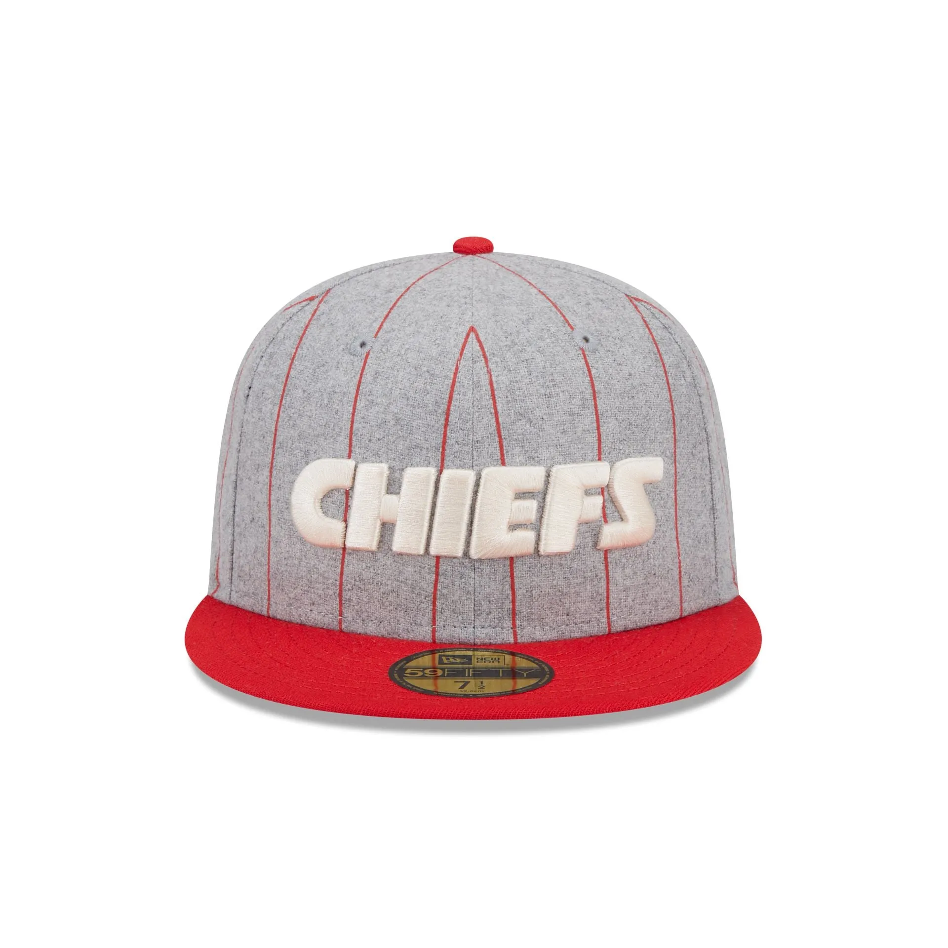 Kansas City Chiefs Heather Pinstripe 59FIFTY Fitted Hat sold by New Era product image thumbnail 2