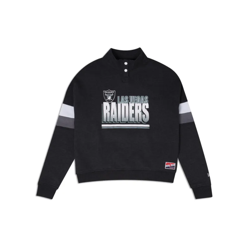 Las Vegas Raiders Throwback Women's Mockneck Sweatshirt sold by New Era