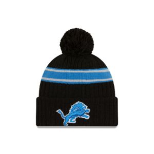 Detroit Lions 2023 Cold Weather Black Pom Knit sold by New Era